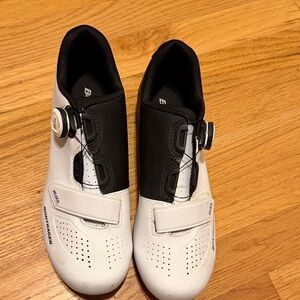 Bontrager Black and White Road Cycling Shoes Size 41